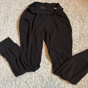 Athleta Black Track Pants with Elastic Waistband